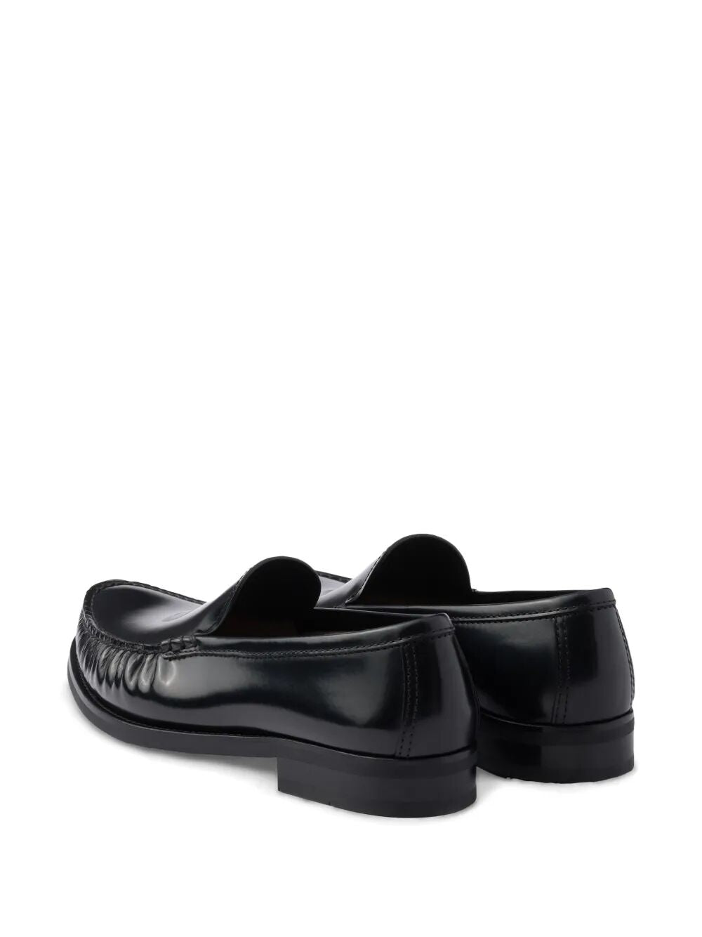 Prada Men Brushed Leather Loafers PRADA