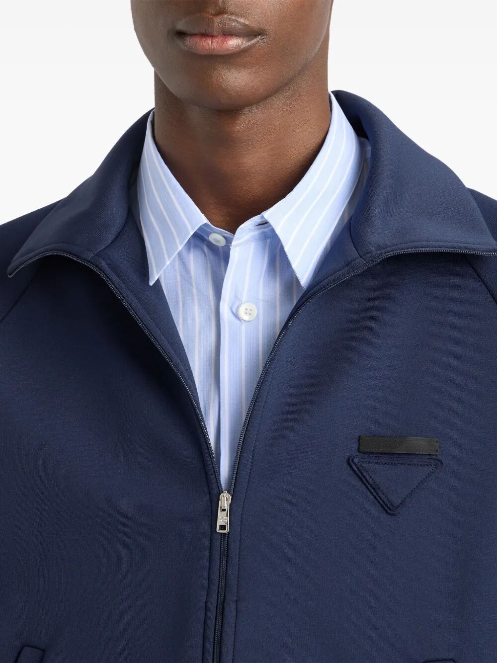 Prada Men Zippered Technical Fabric Jacket PRADA