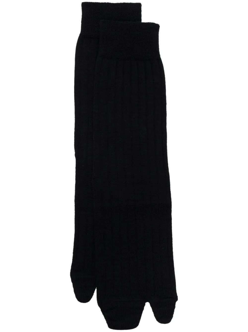 Maison Margiela Women Jersey-Wool Tabi Crew-Length Socks MAISON MARGIELA