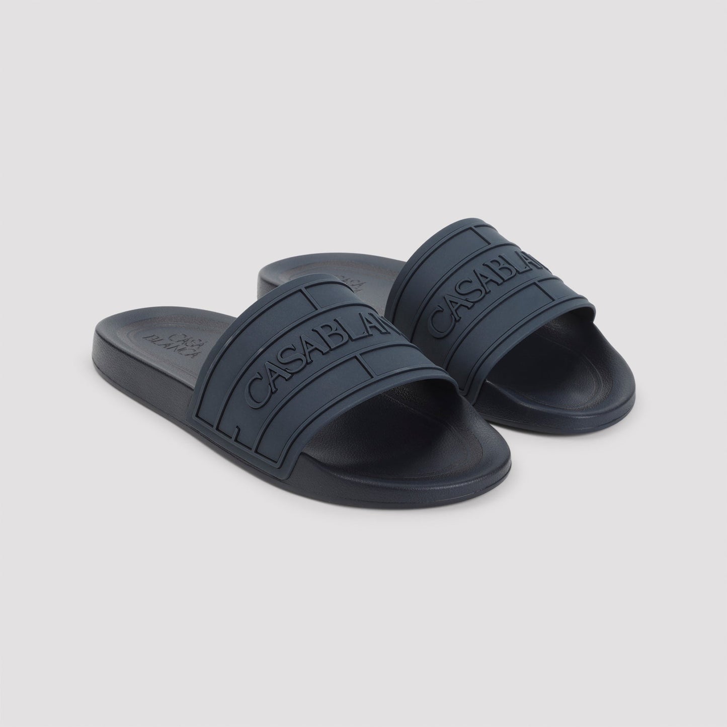 Casablanca Logo Pool Slides Men CASABLANCA