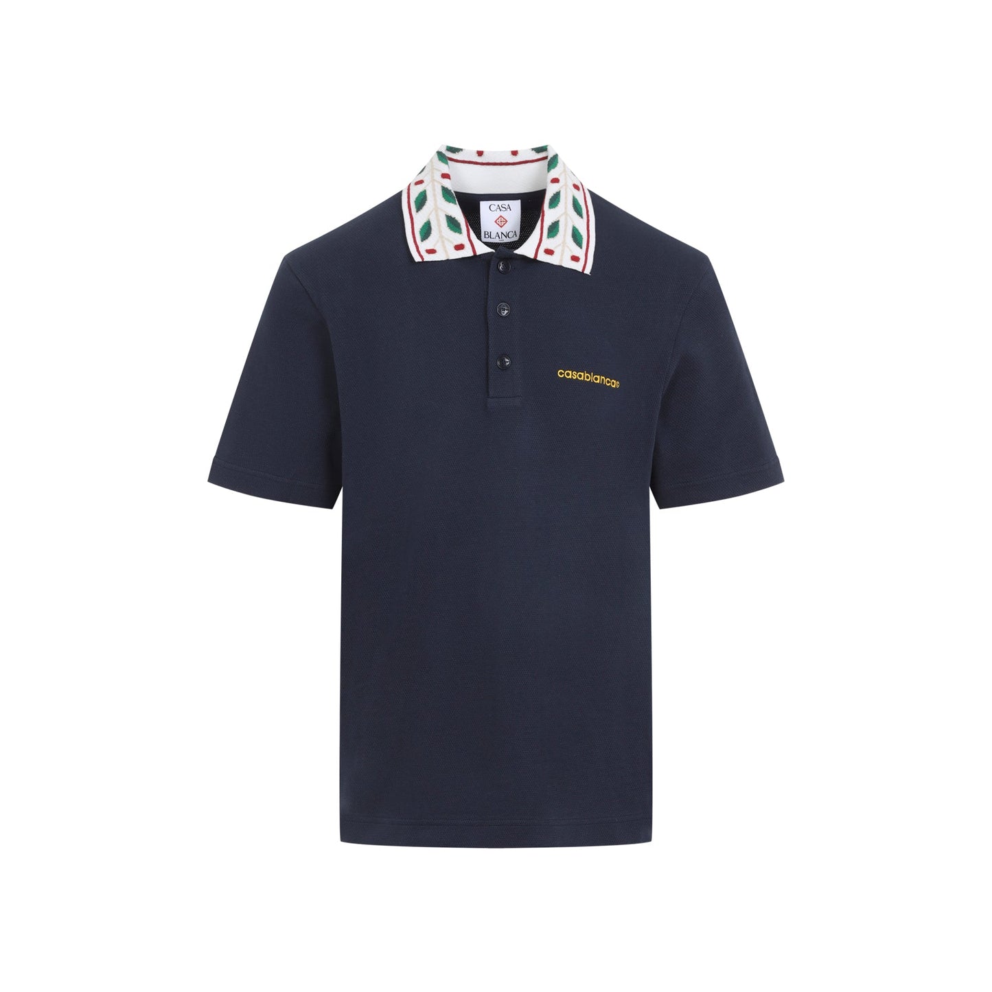 Casablanca Laurel Pique Polo Men CASABLANCA