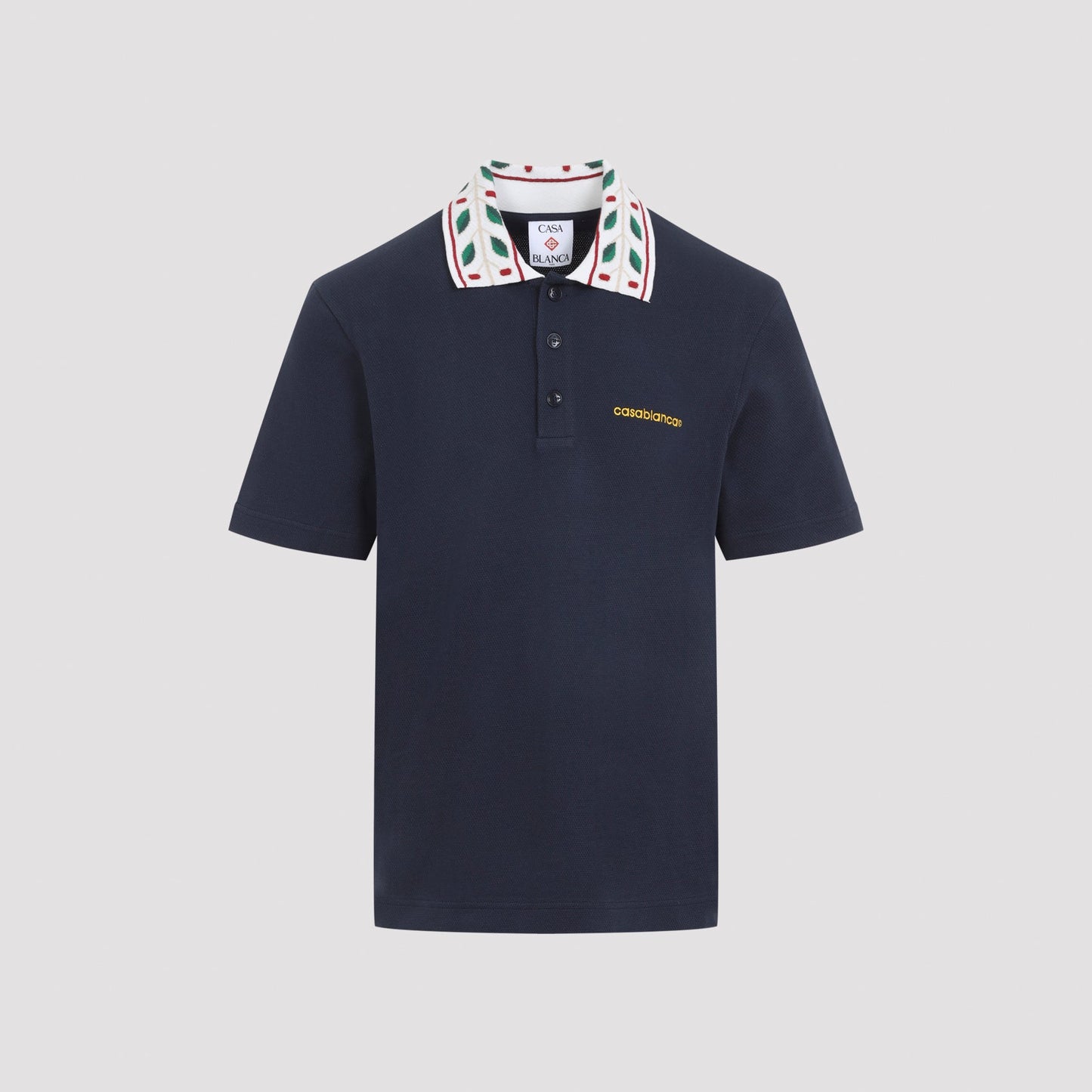 Casablanca Laurel Pique Polo Men CASABLANCA