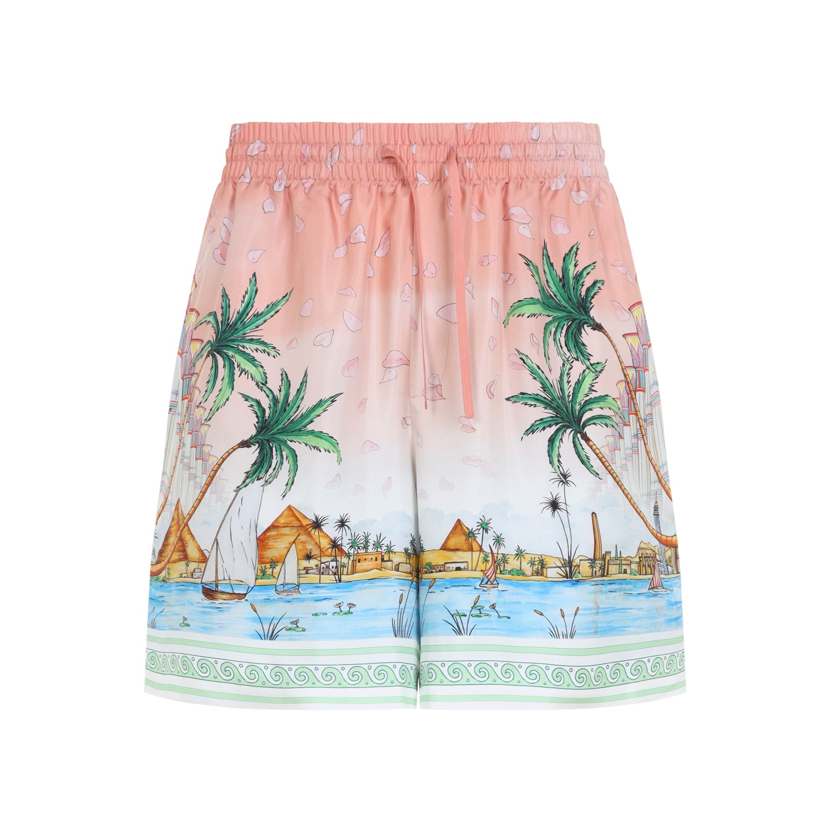 Casablanca Ethereal Silk Shorts Men CASABLANCA