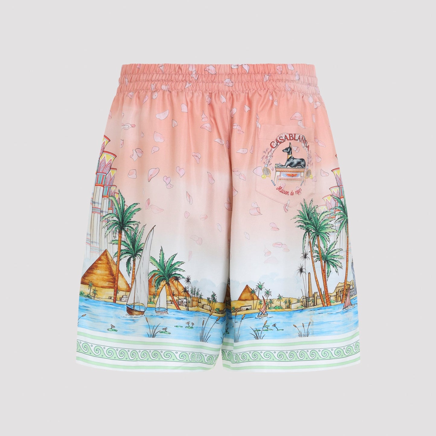 Casablanca Ethereal Silk Shorts Men CASABLANCA