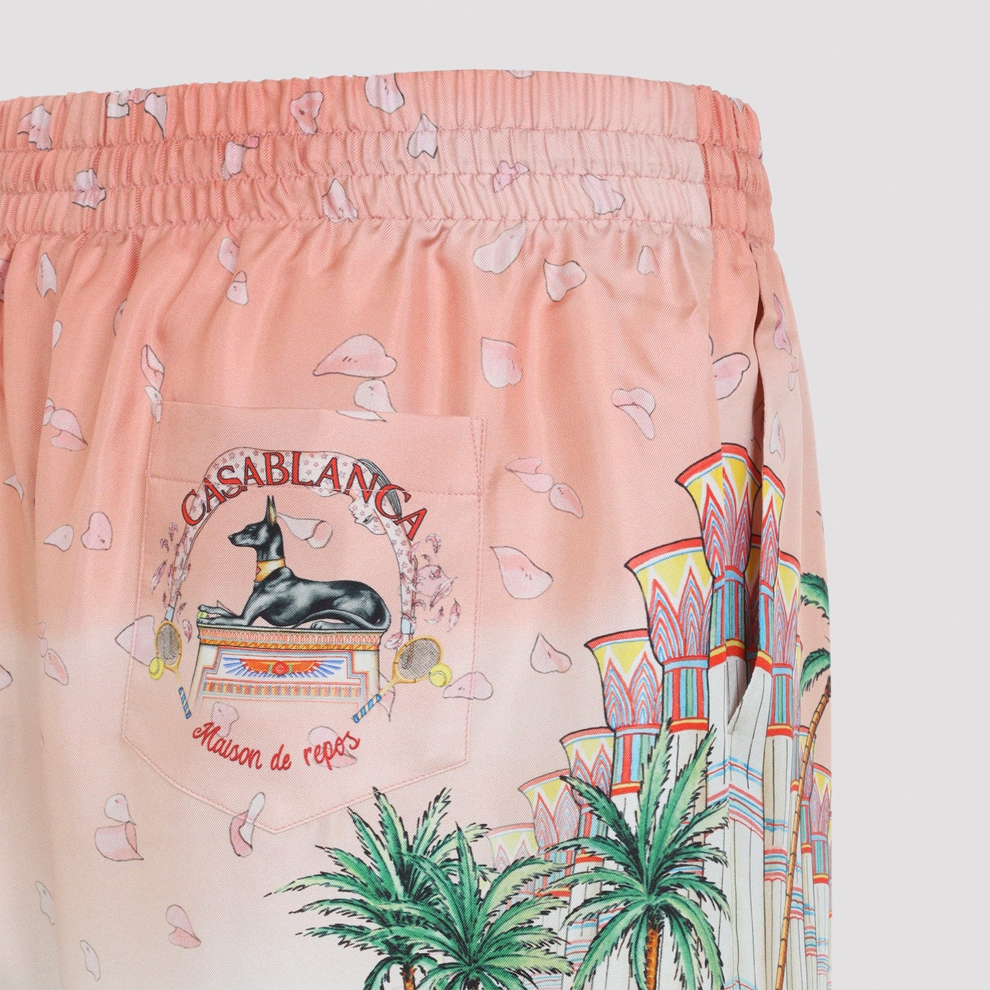 Casablanca Ethereal Silk Shorts Men CASABLANCA
