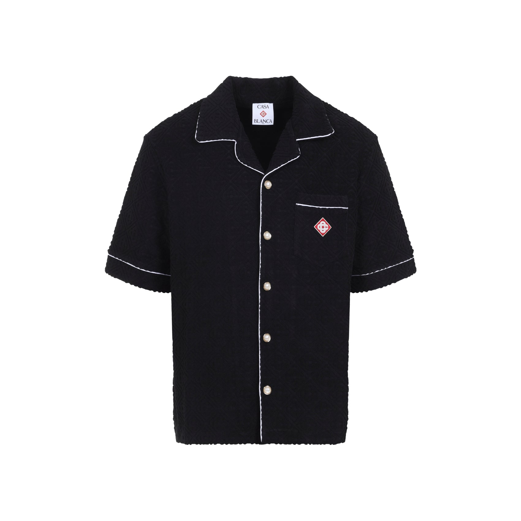 Casablanca Towelling Monogram Shirt Men CASABLANCA