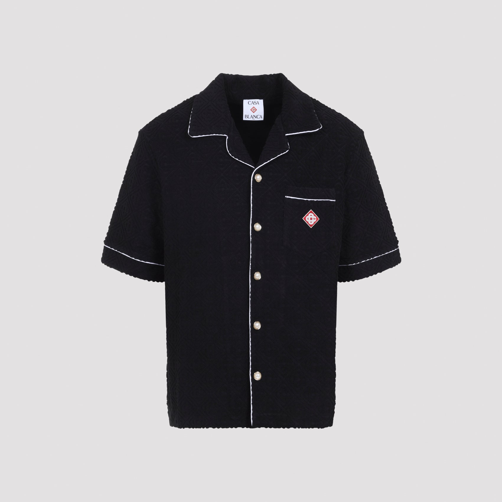 Casablanca Towelling Monogram Shirt Men CASABLANCA