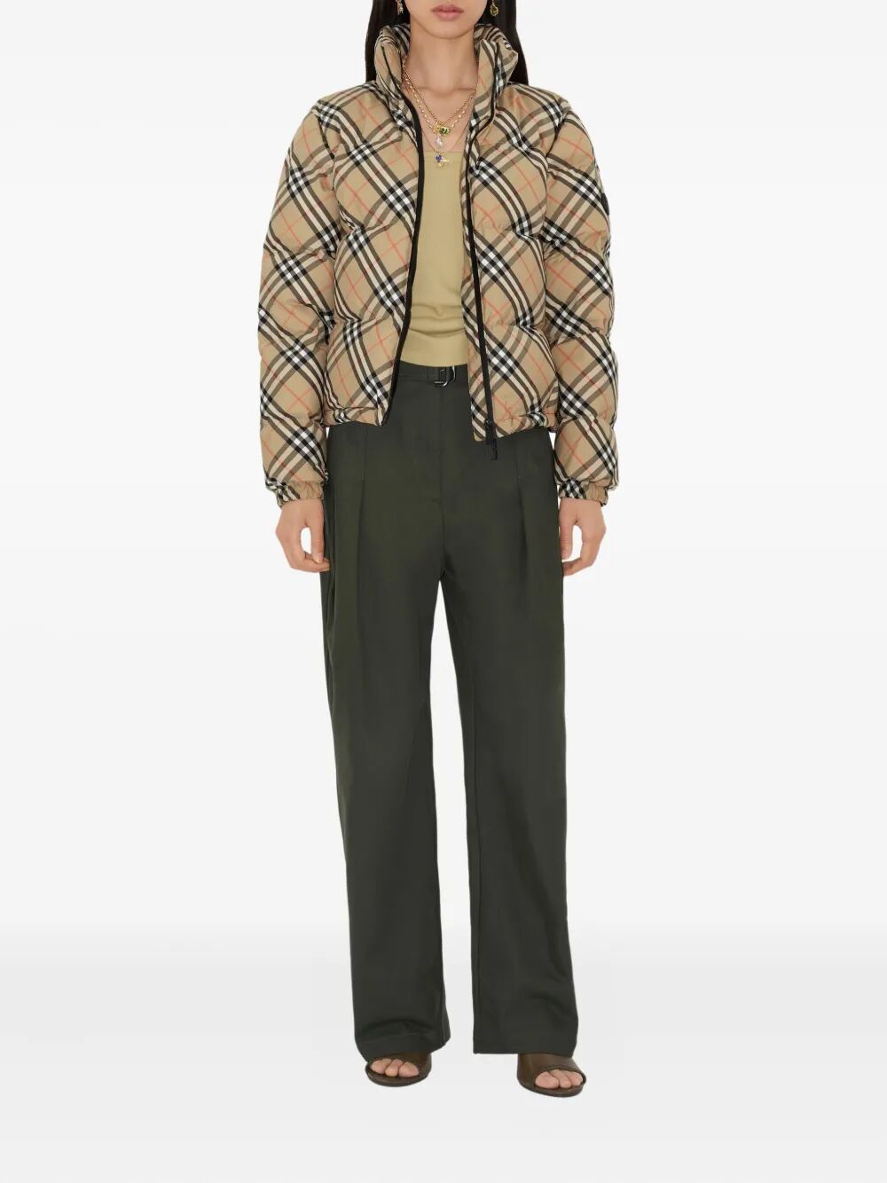 Burberry Women Check Ambleside Puffer Jacket BURBERRY