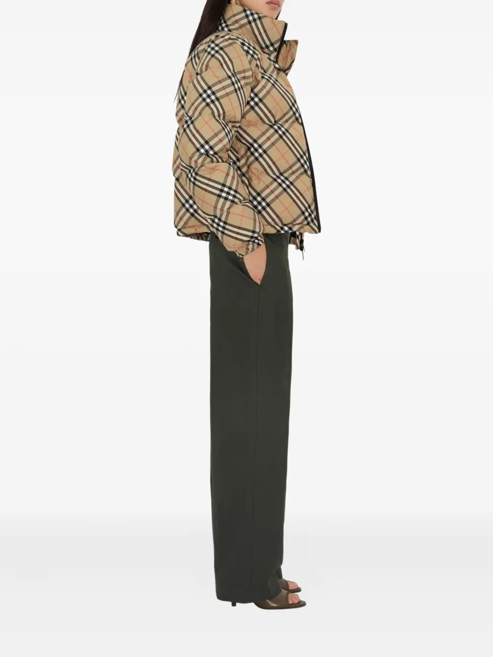 Burberry Women Check Ambleside Puffer Jacket BURBERRY