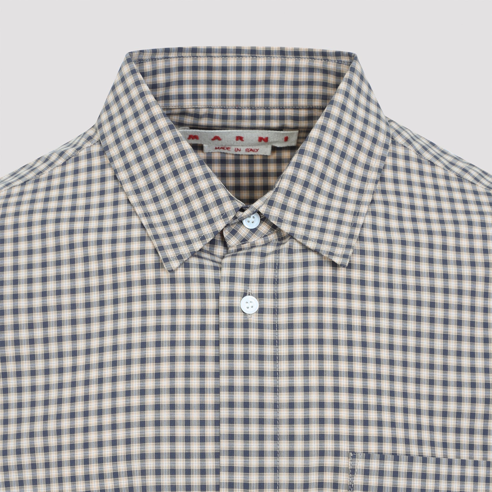 Marni Micro Check Pattern Shirt Men MARNI