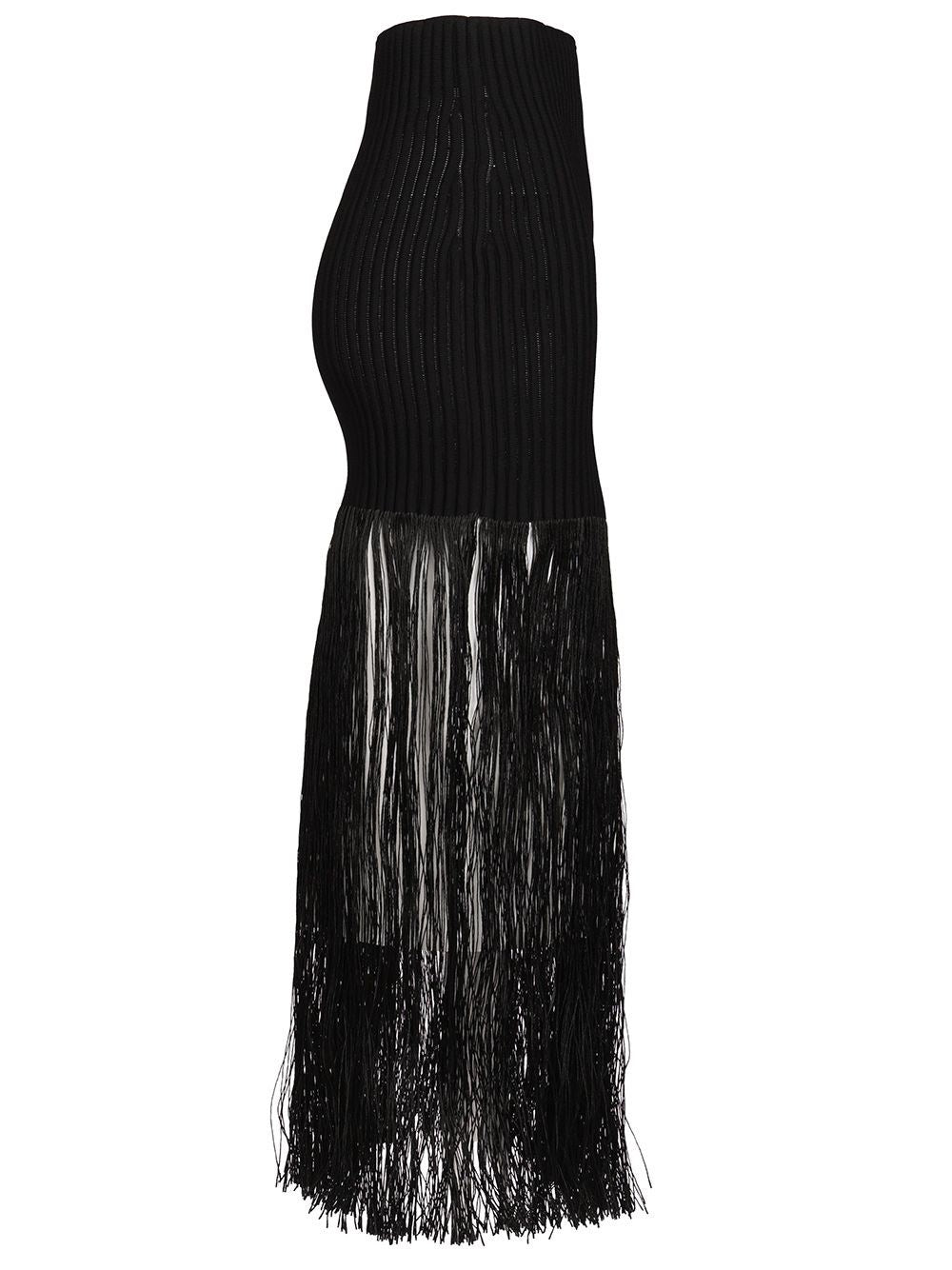 Alaïa Women Tubular Skirt With Fringes ALAIA