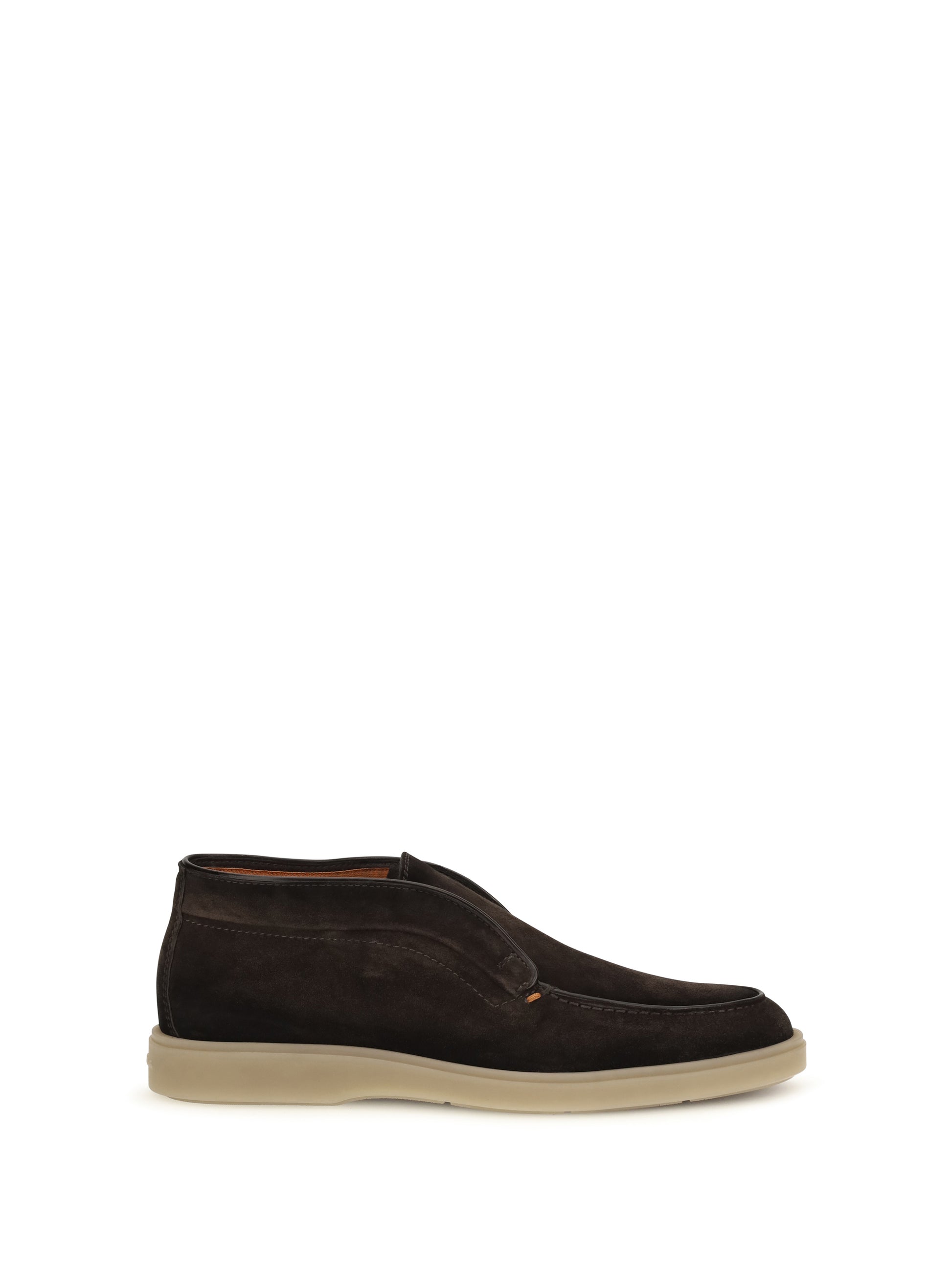 Santoni Men Digits Suede Loafers SANTONI