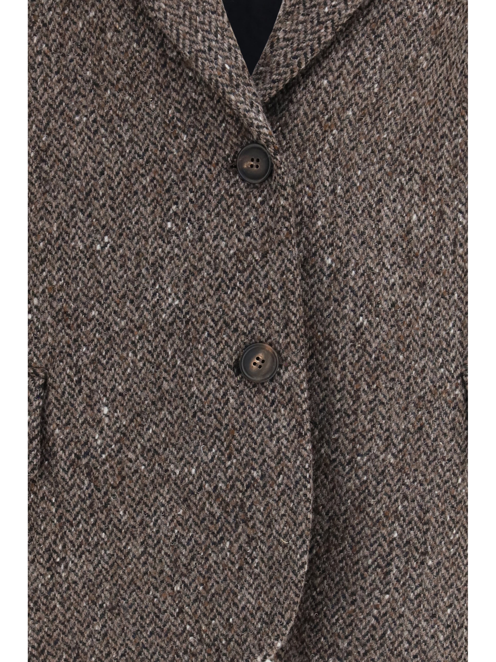 Brunello Cucinelli Women Single-Breasted Virgin Wool Blend Jacket BRUNELLO CUCINELLI