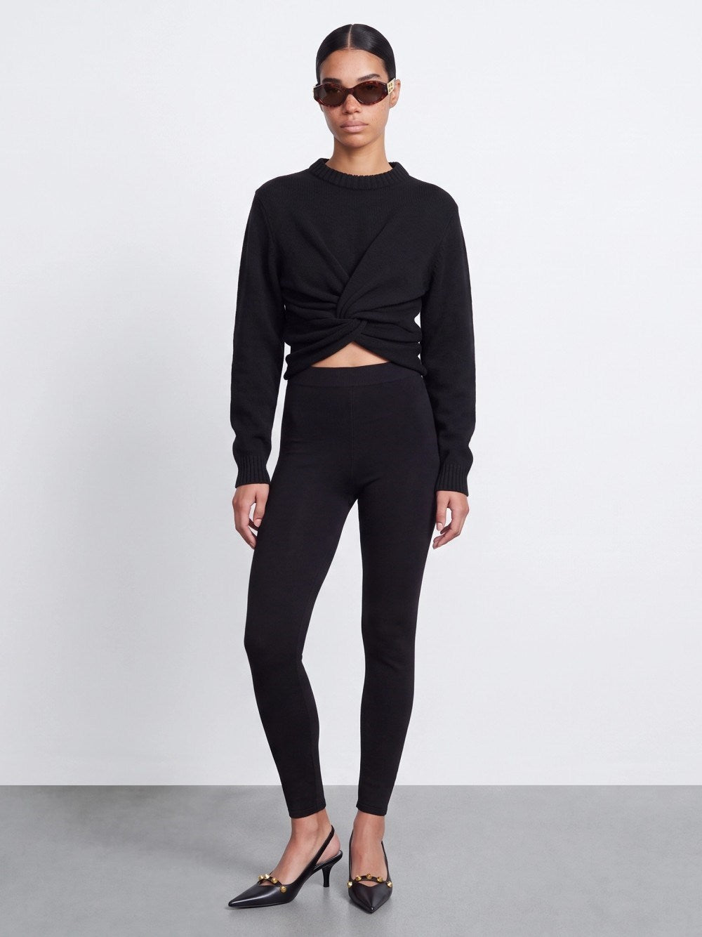 Balenciaga Women Sweater With A Knotted Waist BALENCIAGA