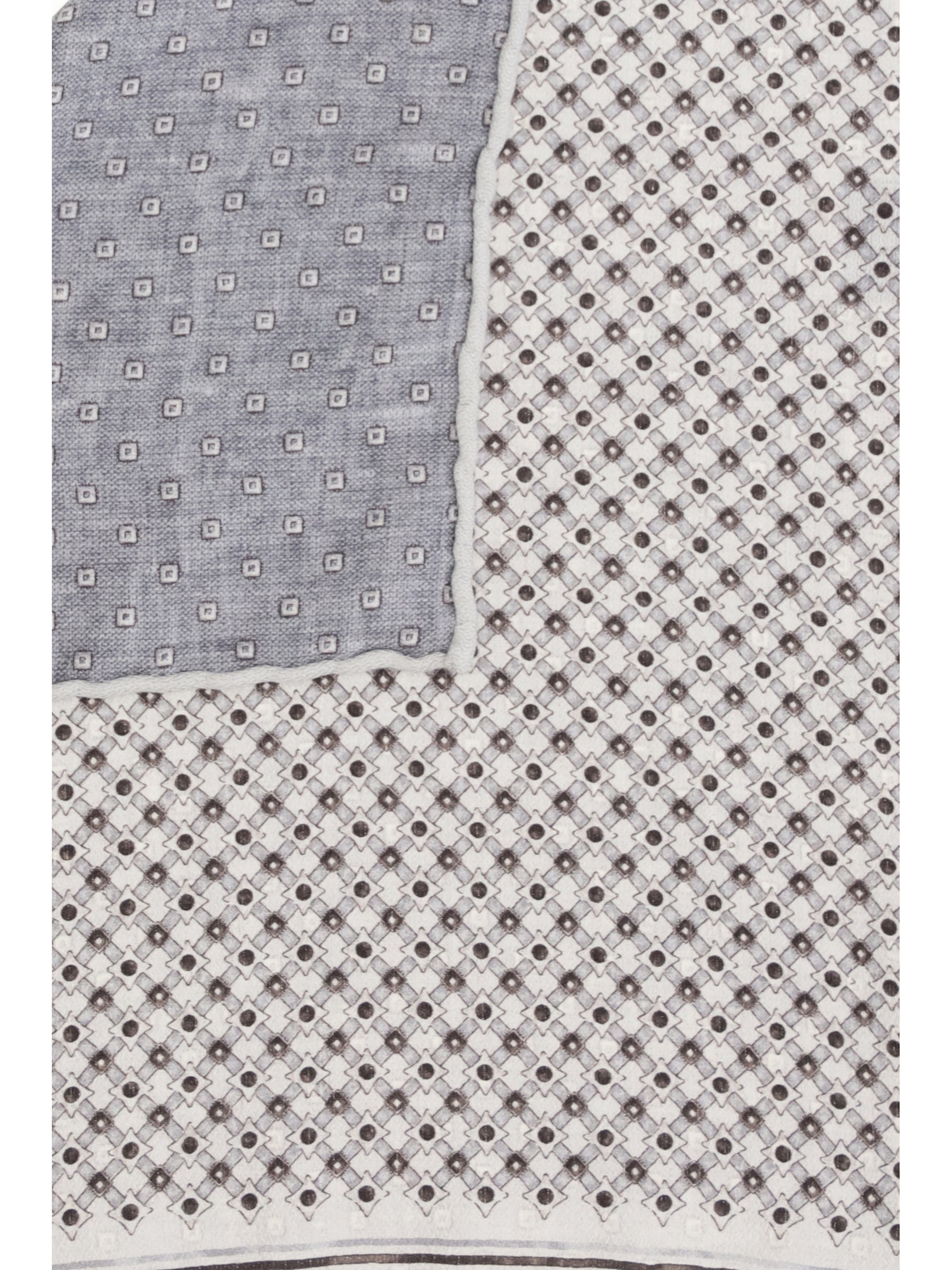 Brunello Cucinelli Men Silk Pochette With Geometric Pattern BRUNELLO CUCINELLI