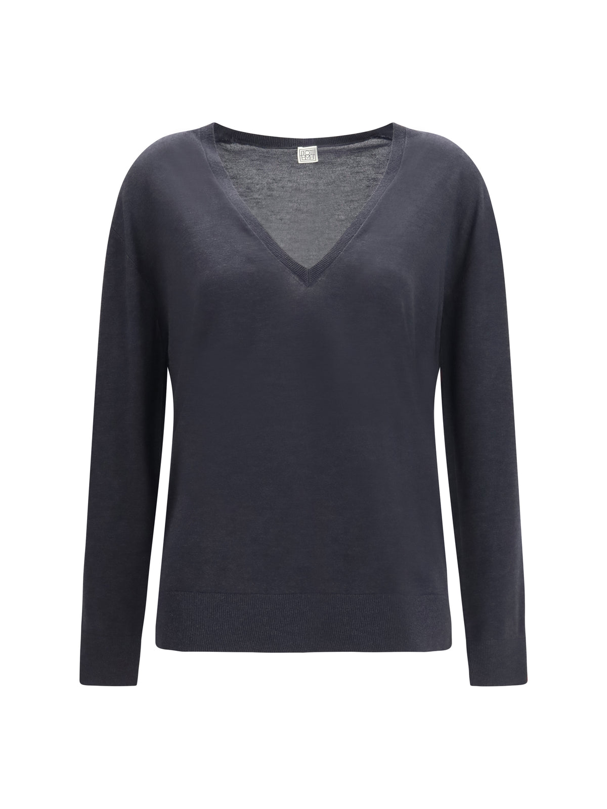 Toteme Women V-Neck Cashmere-Blend Sweater TOTEME