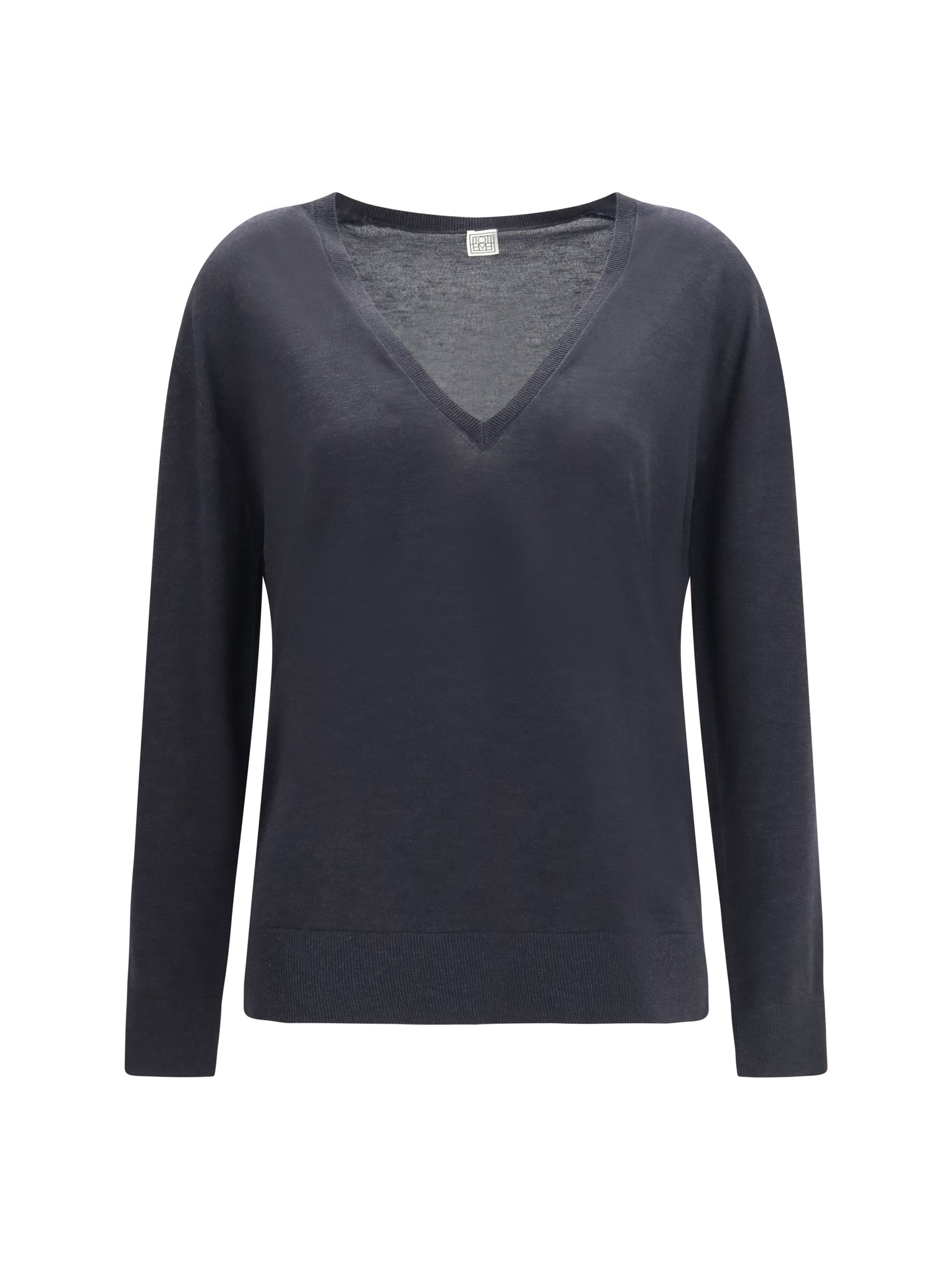 Toteme Women V-Neck Cashmere-Blend Sweater TOTEME