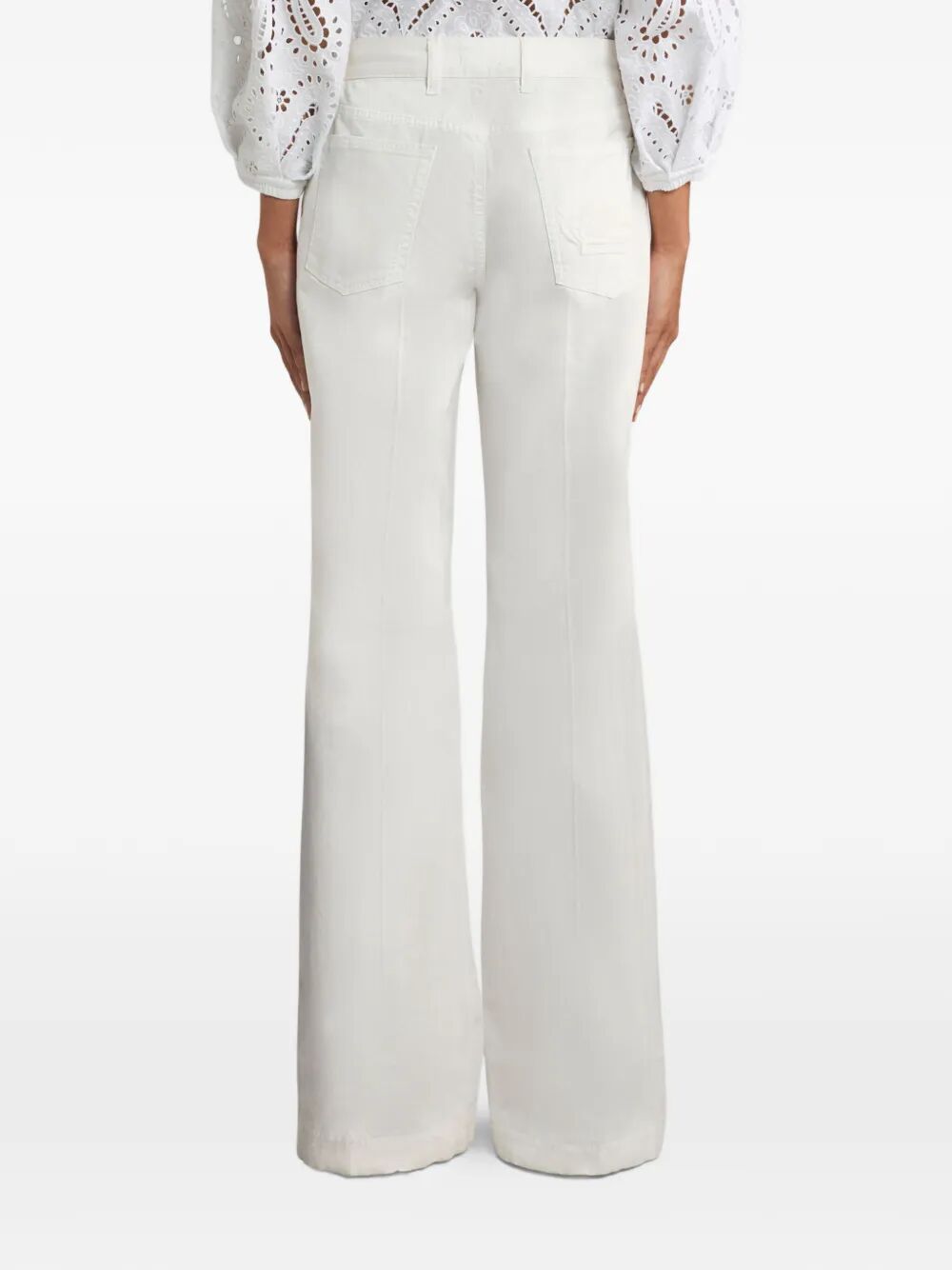 Etro Women Pegaso-Embroidery Flared Jeans ETRO