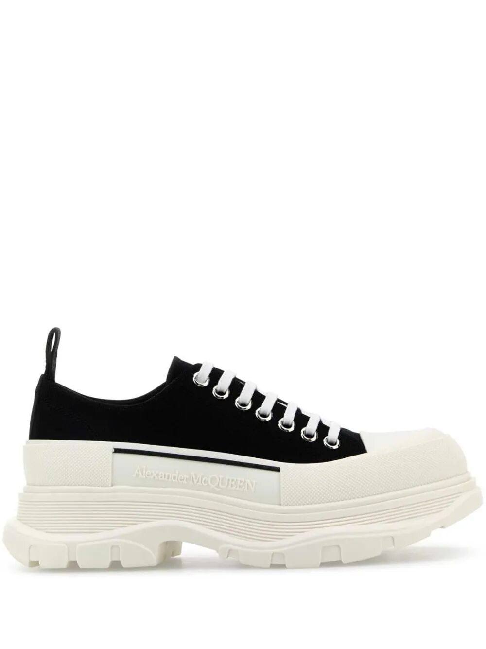 Alexander Mcqueen Men Tread Slick Canvas Lace Up Sneakers ALEXANDER MCQUEEN