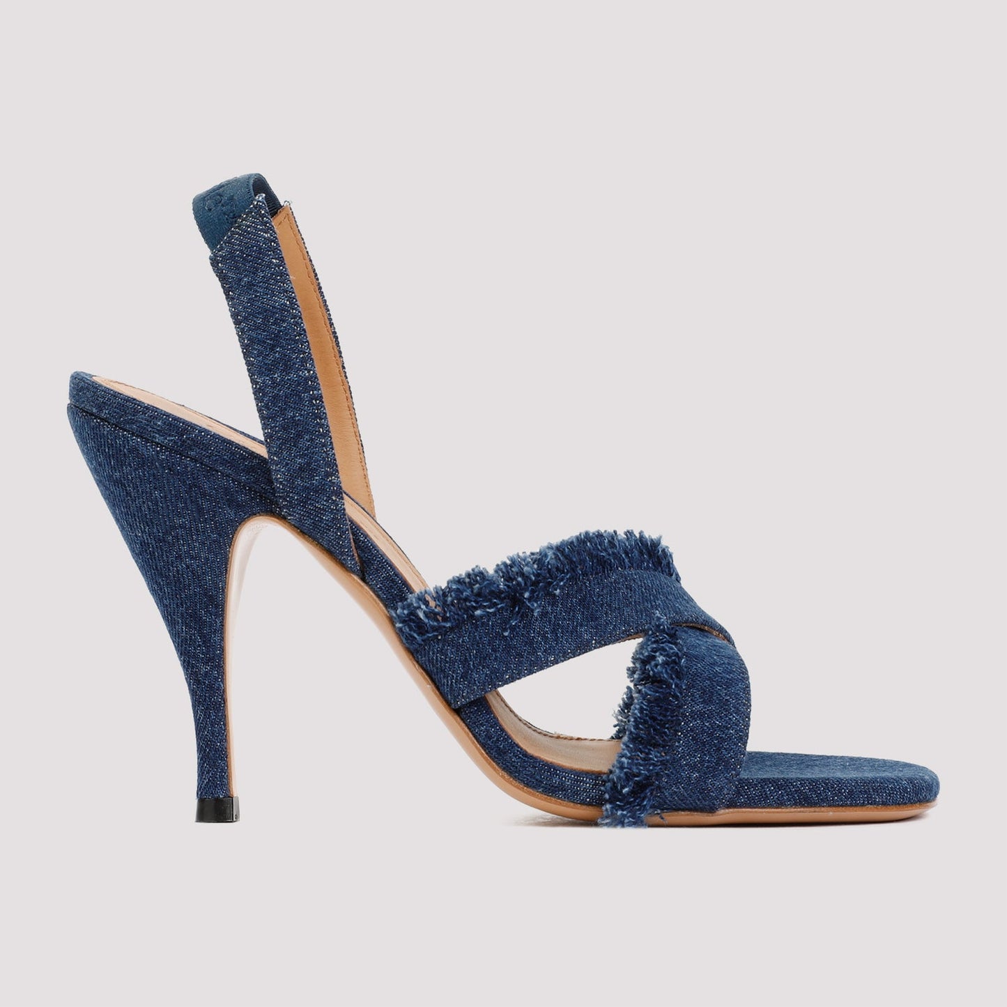 Off White Curvy Heel Denim Sandal Women OFF-WHITE