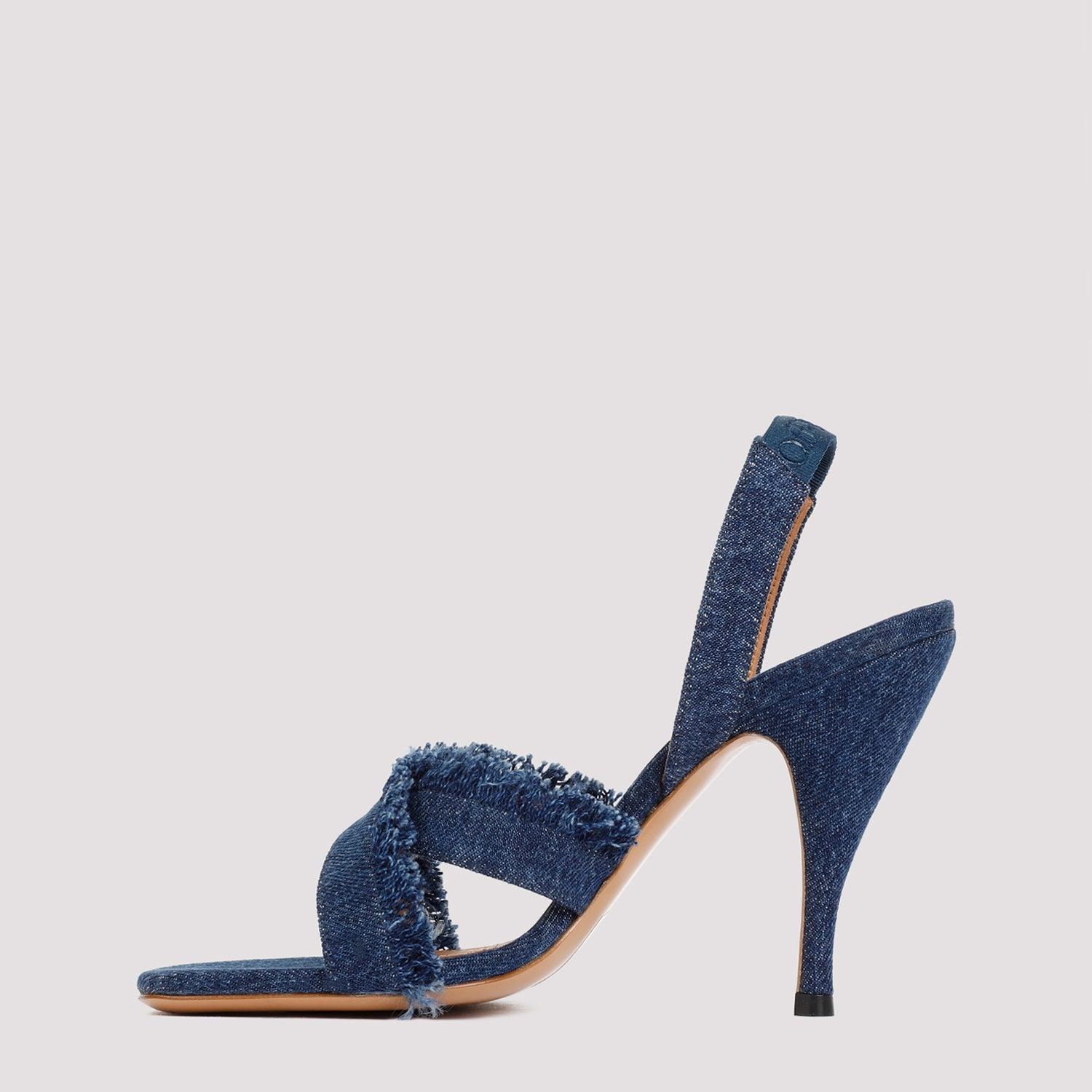 Off White Curvy Heel Denim Sandal Women OFF-WHITE