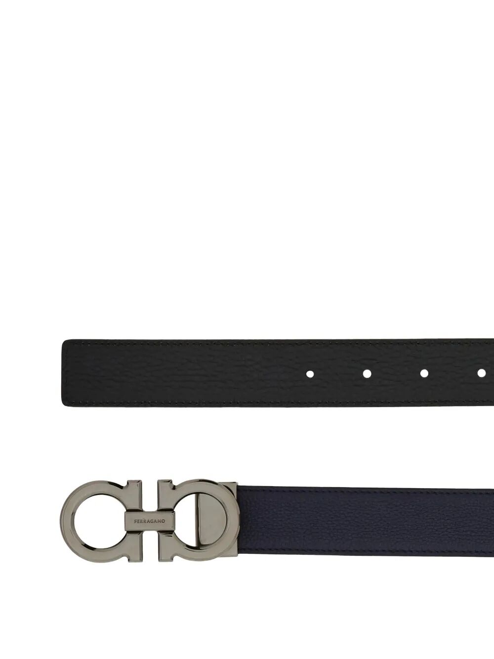 Ferragamo Men Gancini Grained Leather Reversible Belt FERRAGAMO