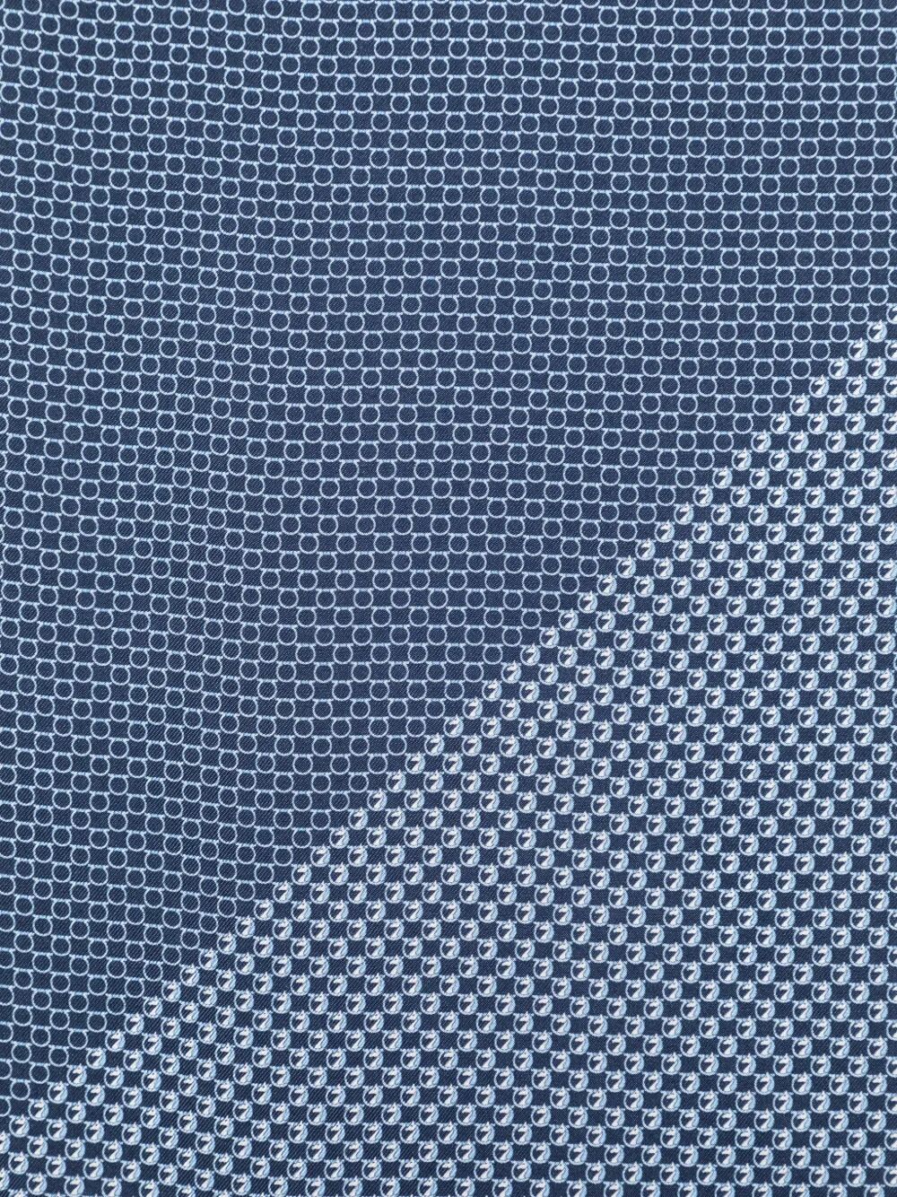 Ferragamo Men Brio Silk Pocket Square FERRAGAMO