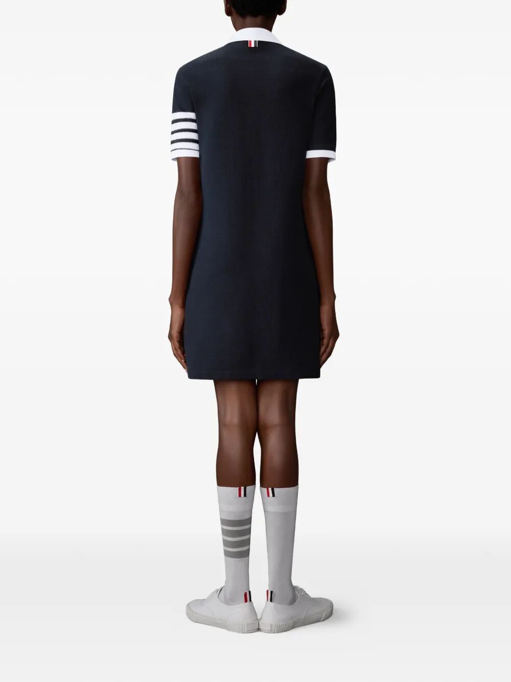 Thom Browne Women 4-Bar Cotton Piqué Polo Dress THOM BROWNE