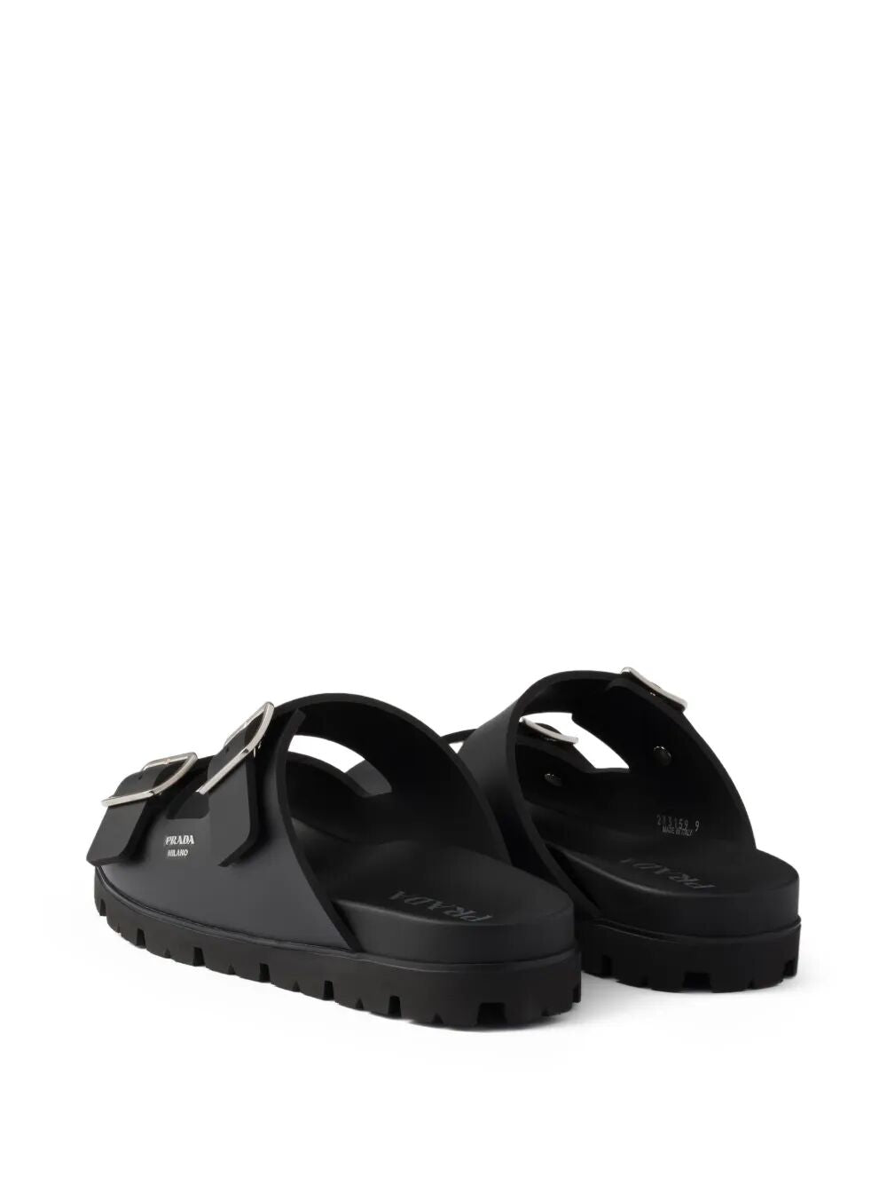 Prada Men Double-Strap Buckle Sandals PRADA