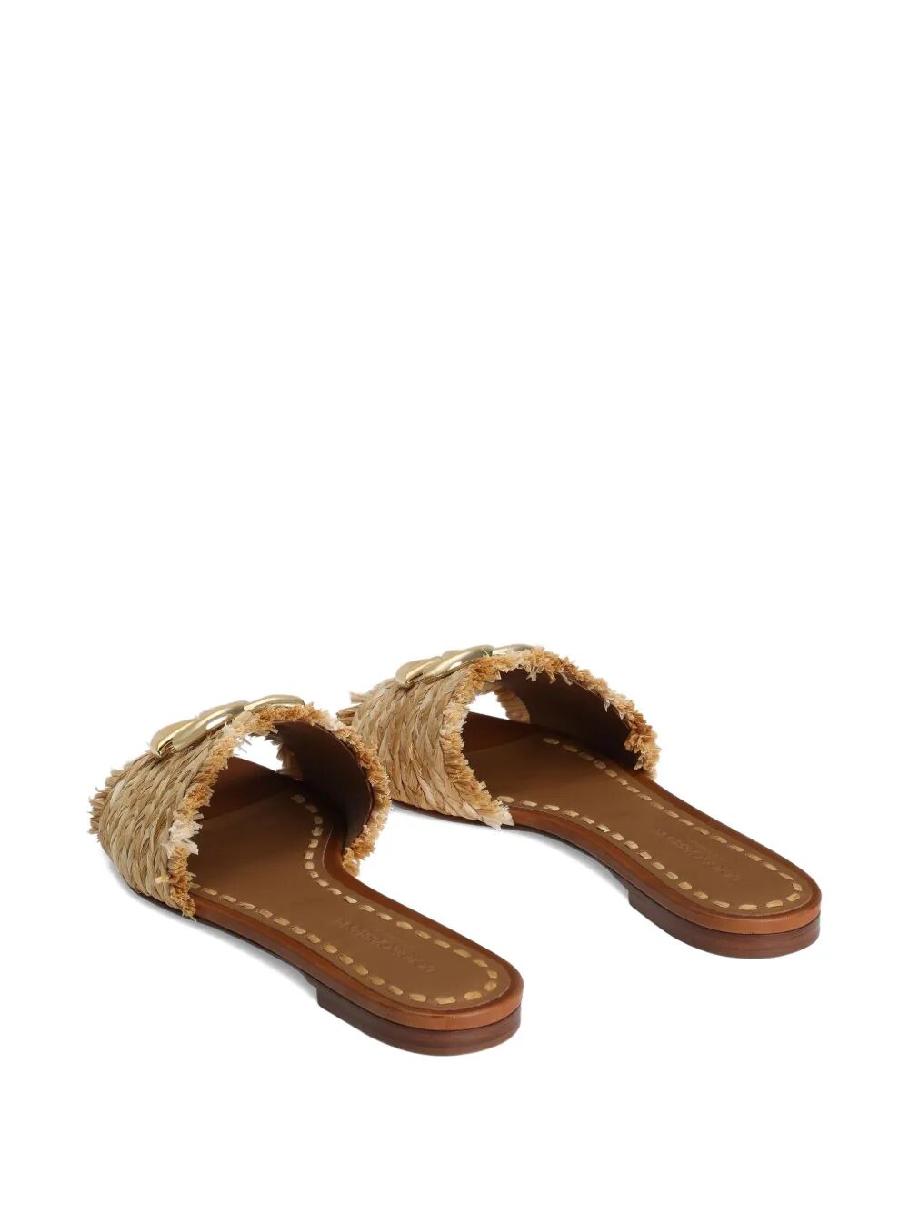 Dolce & Gabbana Women Rafia Braided Slipper With Fringes DOLCE & GABBANA