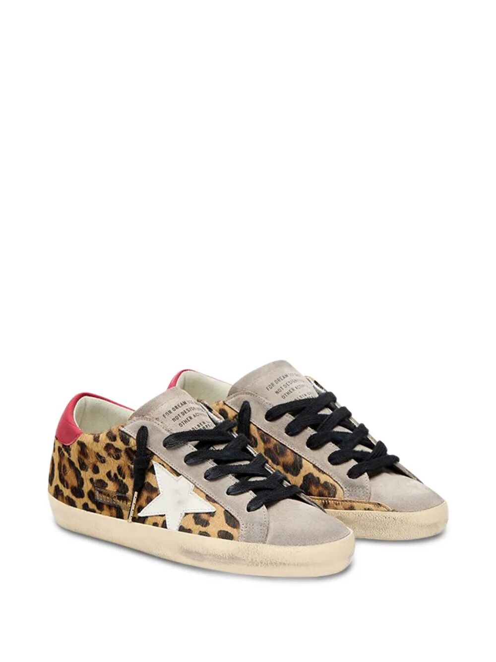 Golden Goose Women Super-Star Leopard Horsy Sneakers With Leather Star And Heel Tab GOLDEN GOOSE