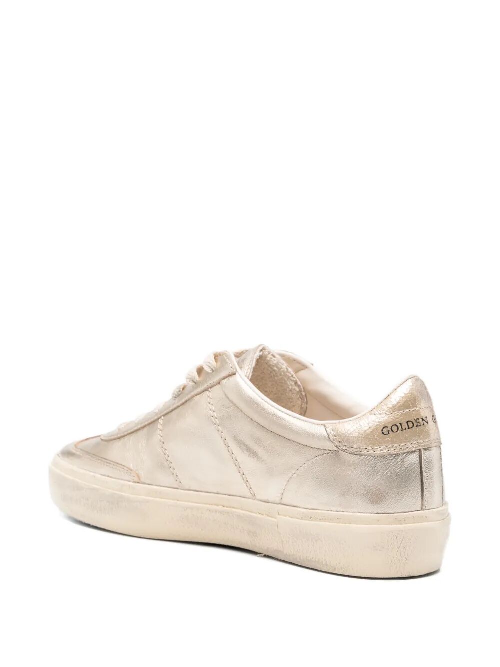 Golden Goose Women Soul Star Laminated Leather Sneakers With Crackled Leather Heel Tab GOLDEN GOOSE