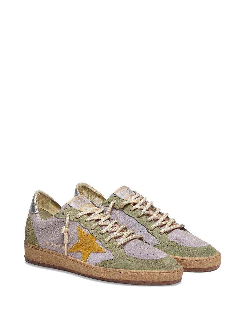 Golden Goose Women Ball Star Suede Sneakers With Laminated Leather Heel Tab GOLDEN GOOSE