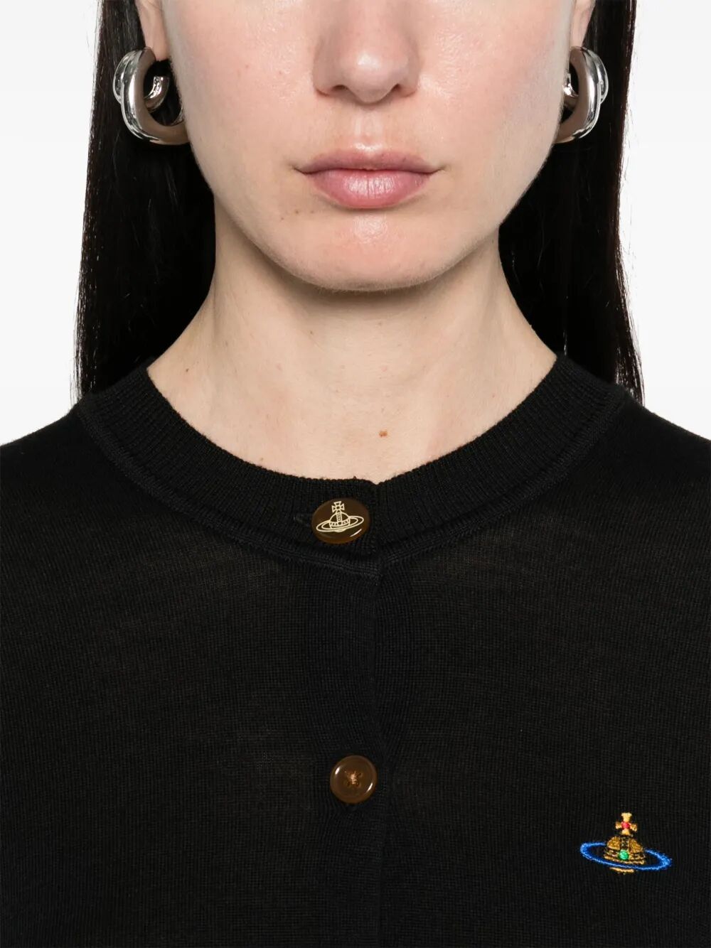 Vivienne Westwood Women Bea Silk Blend Cropped Cardigan VIVIENNE WESTWOOD