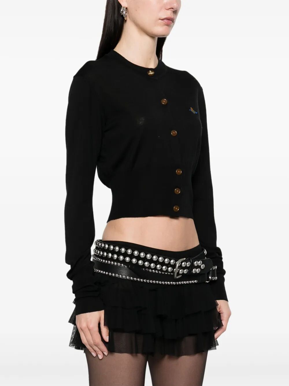 Vivienne Westwood Women Bea Silk Blend Cropped Cardigan VIVIENNE WESTWOOD