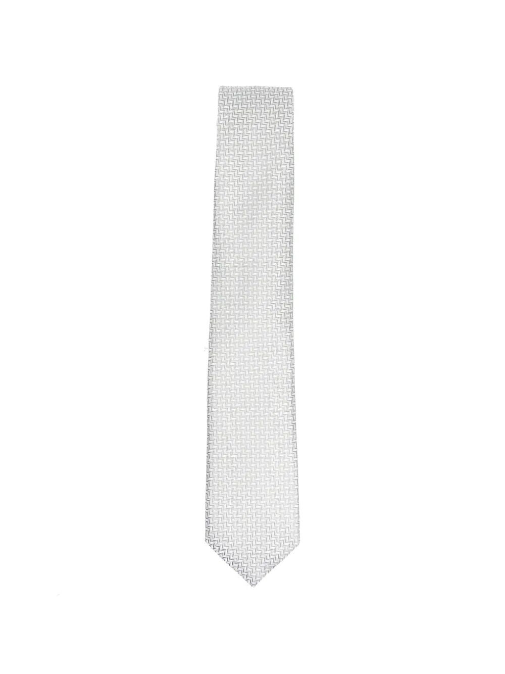 Giorgio Armani Men Geometric Pattern Silk Tie GIORGIO ARMANI