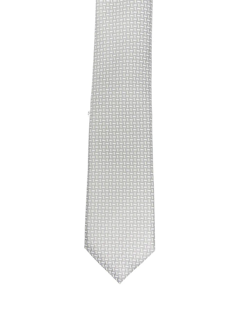 Giorgio Armani Men Geometric Pattern Silk Tie GIORGIO ARMANI