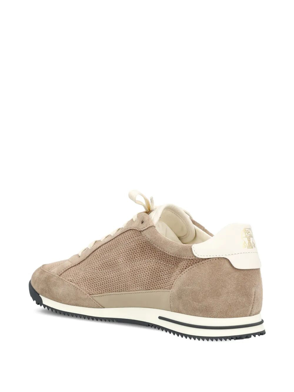 Brunello Cucinelli Men Suede Sneakers With Leather Inserts BRUNELLO CUCINELLI