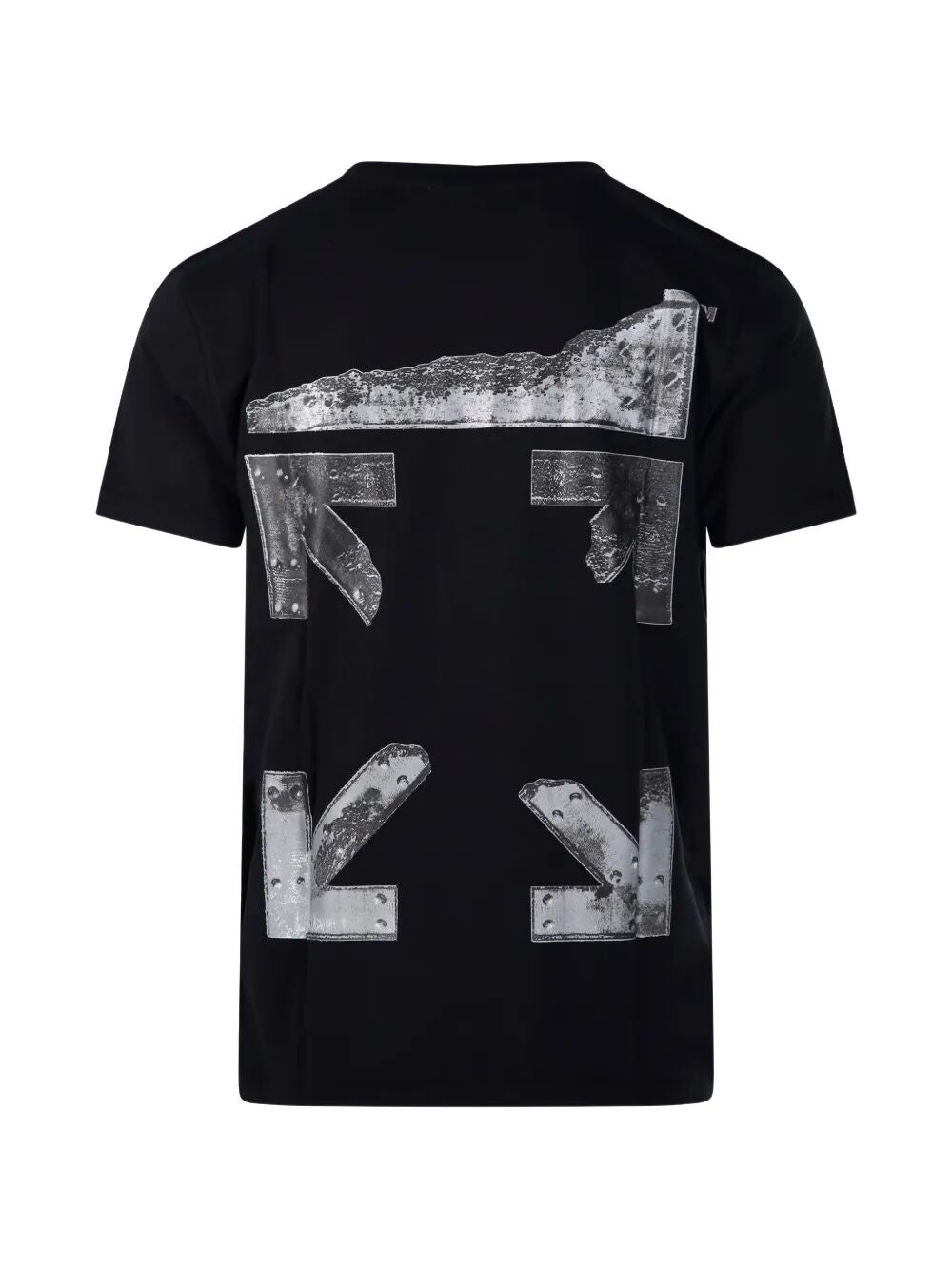 Off-White Men Metal Arrow Slim Fit Cotton T-Shirt OFF-WHITE
