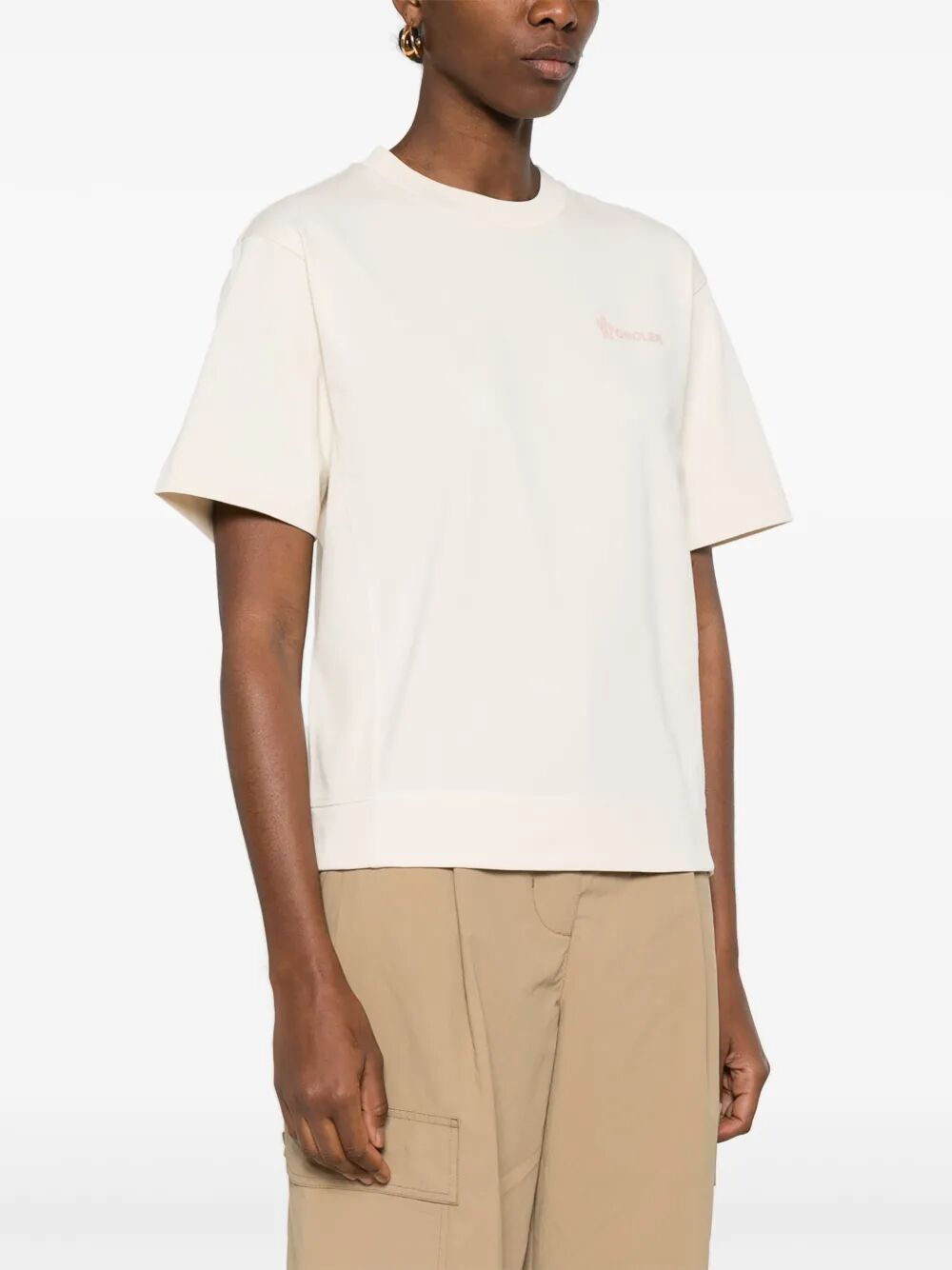 Moncler Women Grenoble: Logo Cotton T-Shirt MONCLER