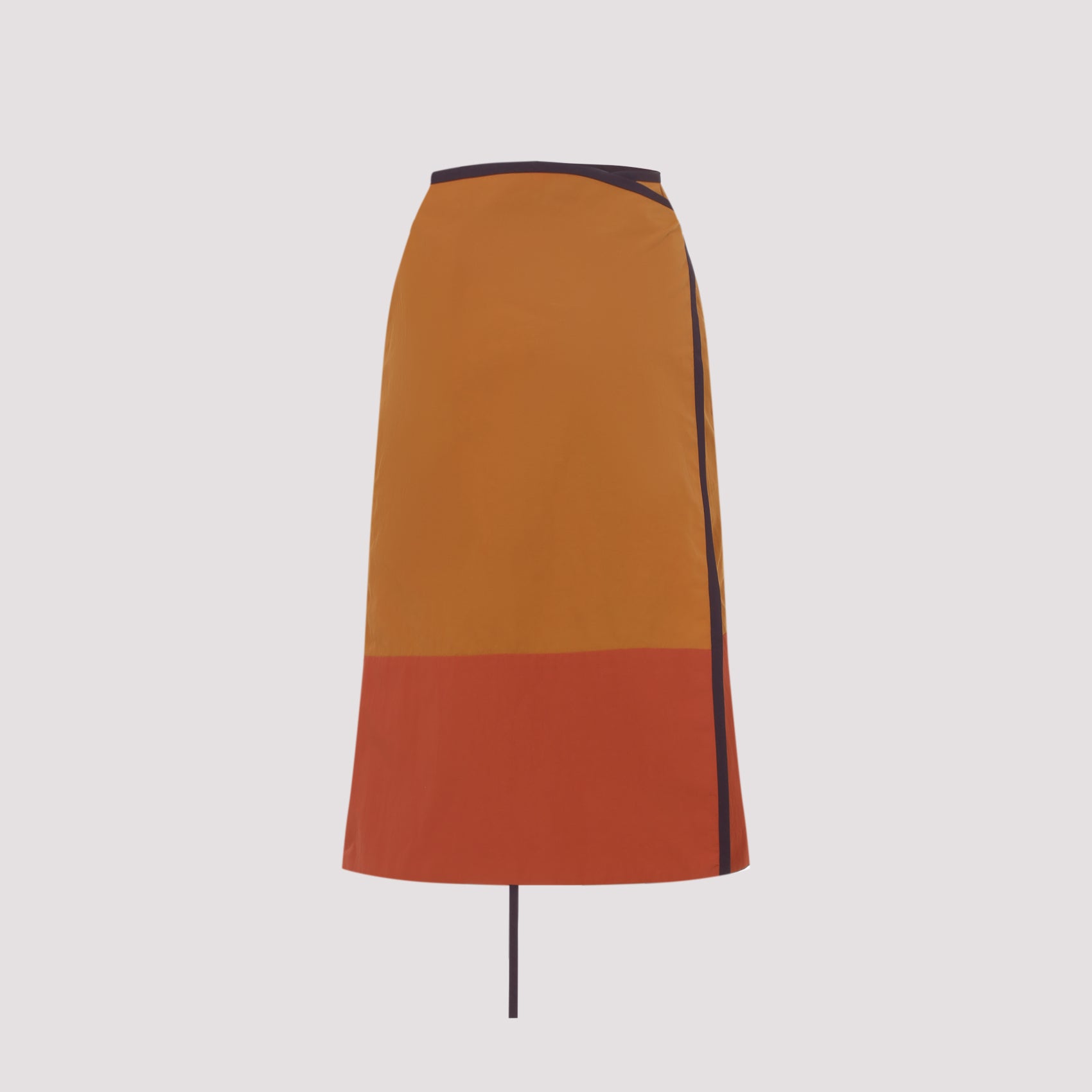 Saint Laurent Nylon Midi Skirt Women SAINT LAURENT