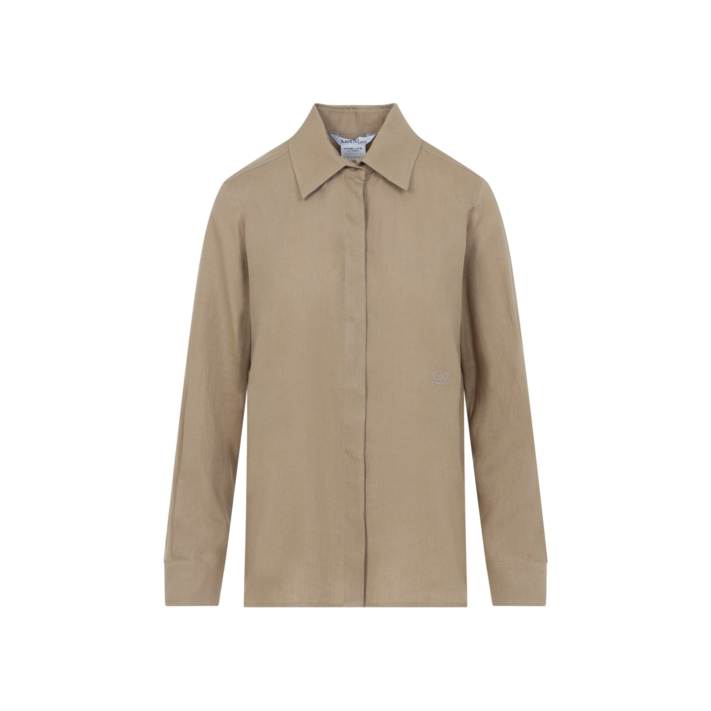 Max Mara Falasco Linen M Logo Shirt Women MAX MARA