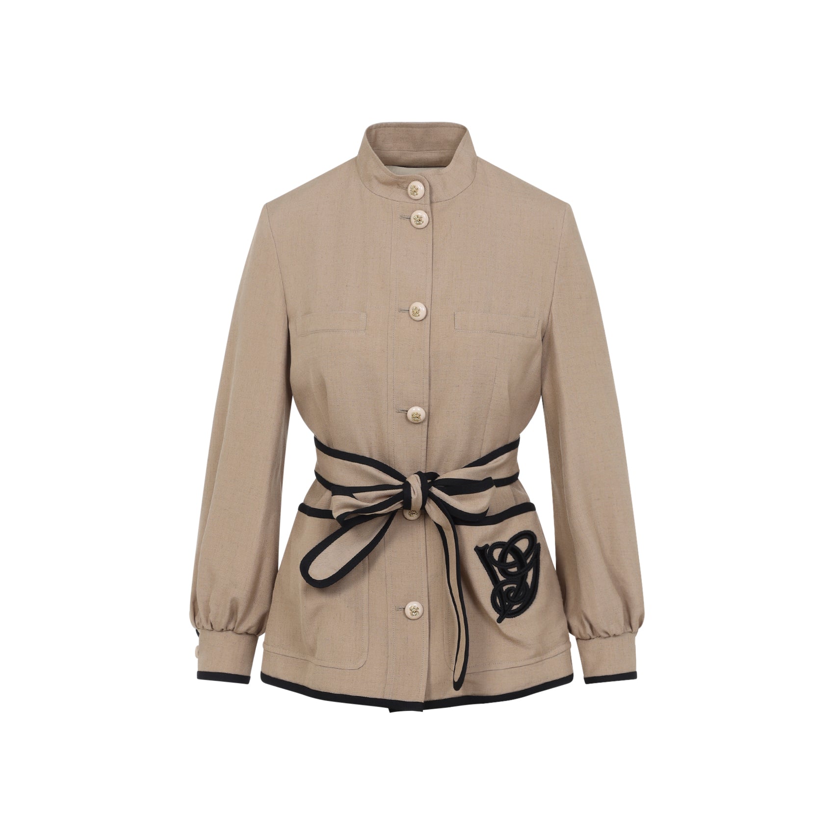 Valentino Caban Embroidered Logo Vg Jacket Women VALENTINO