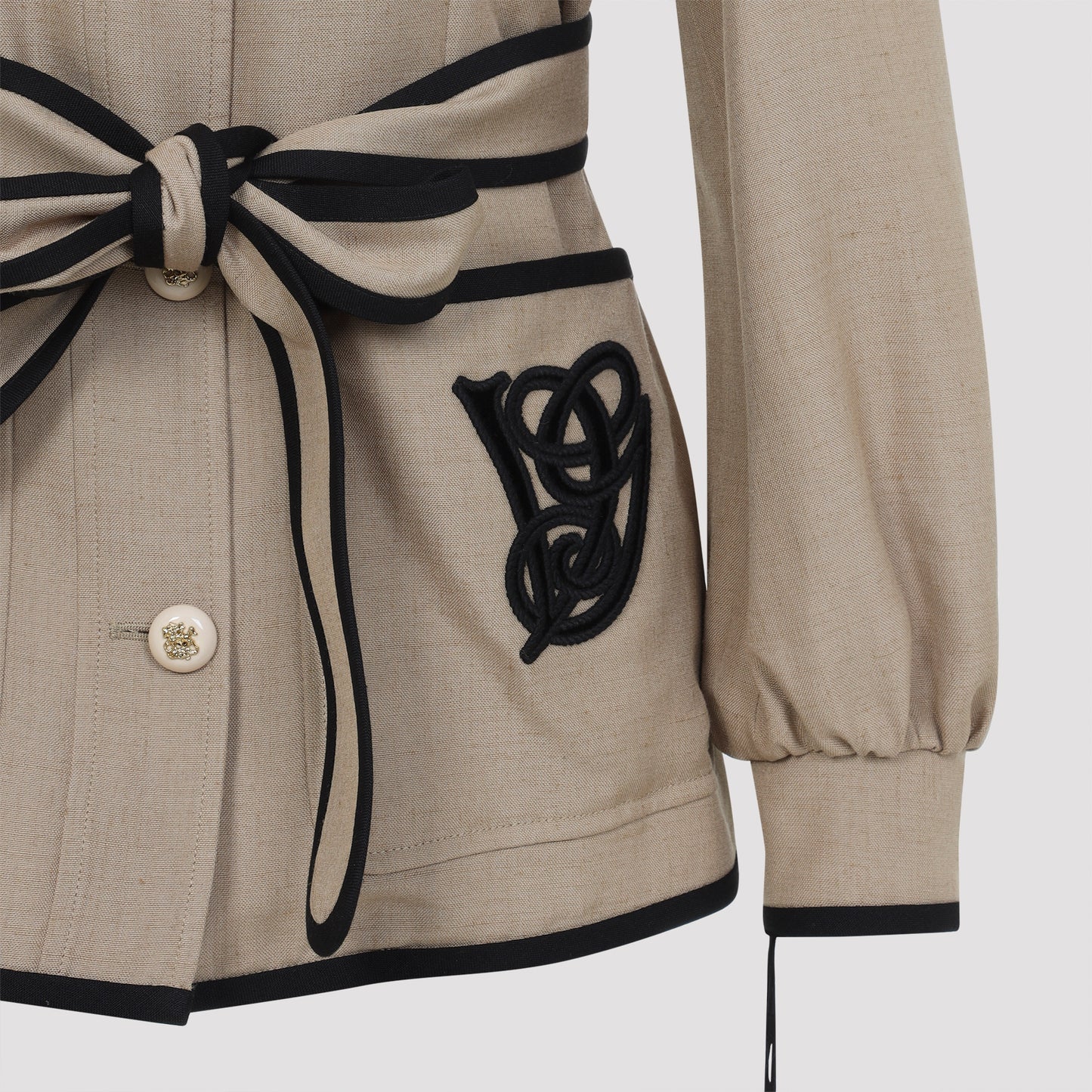 Valentino Caban Embroidered Logo Vg Jacket Women VALENTINO