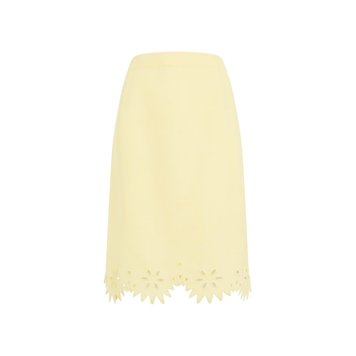 Bottega Veneta Grainy English Embroidery Midi Skirt Women BOTTEGA VENETA