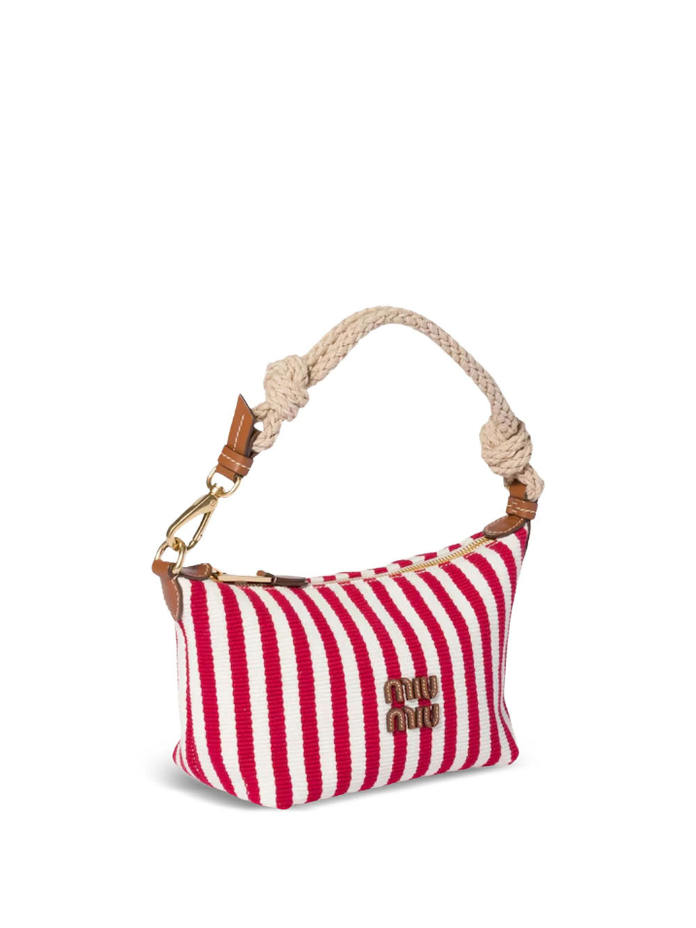 Miu Miu Women Cotton And Leather Pouch MIU MIU