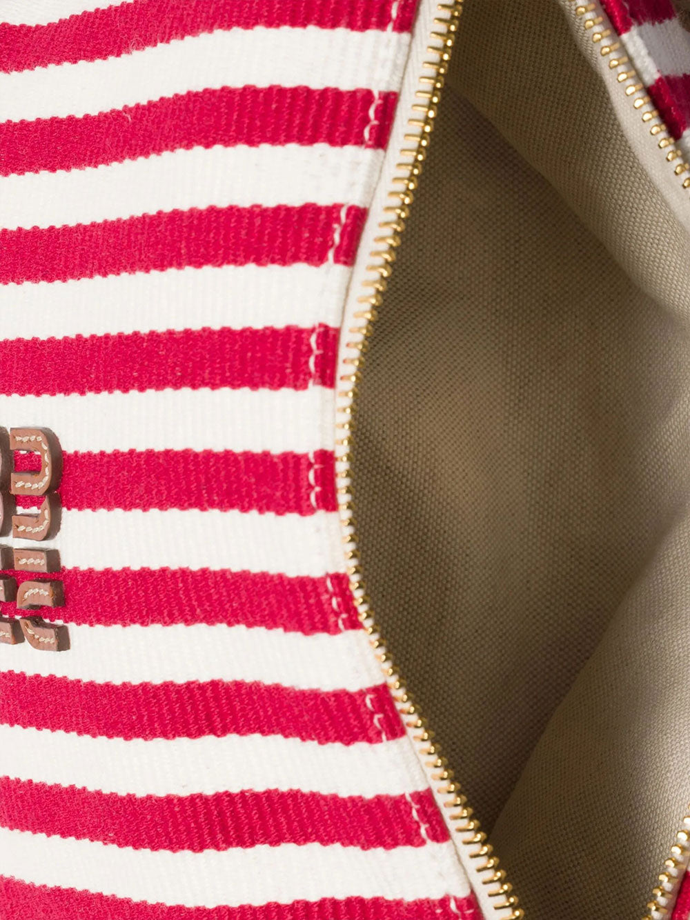 Miu Miu Women Cotton And Leather Pouch MIU MIU