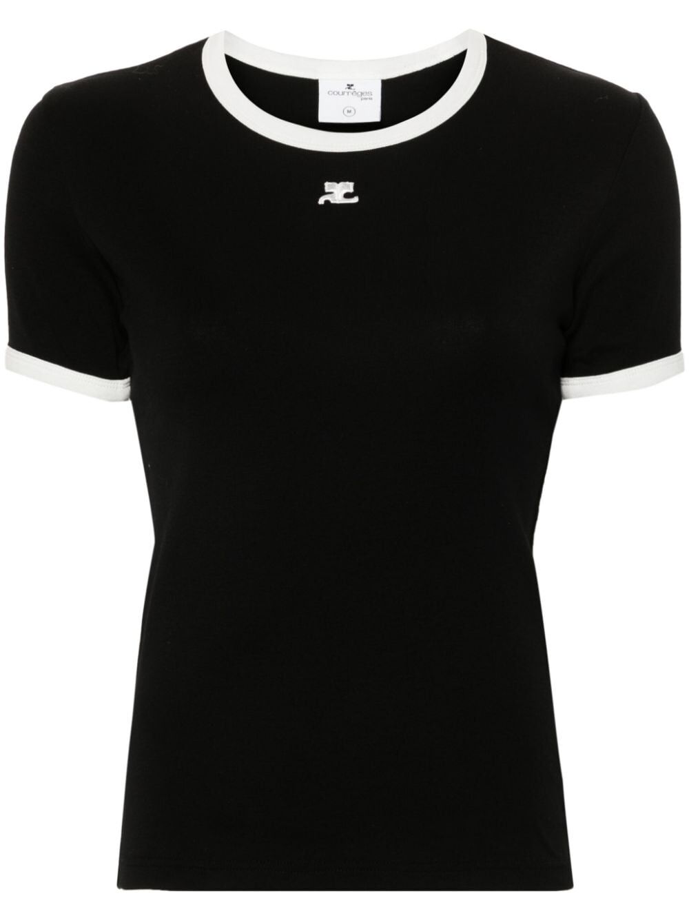 Courreges Women Signature Contrast T-Shirt COURREGES