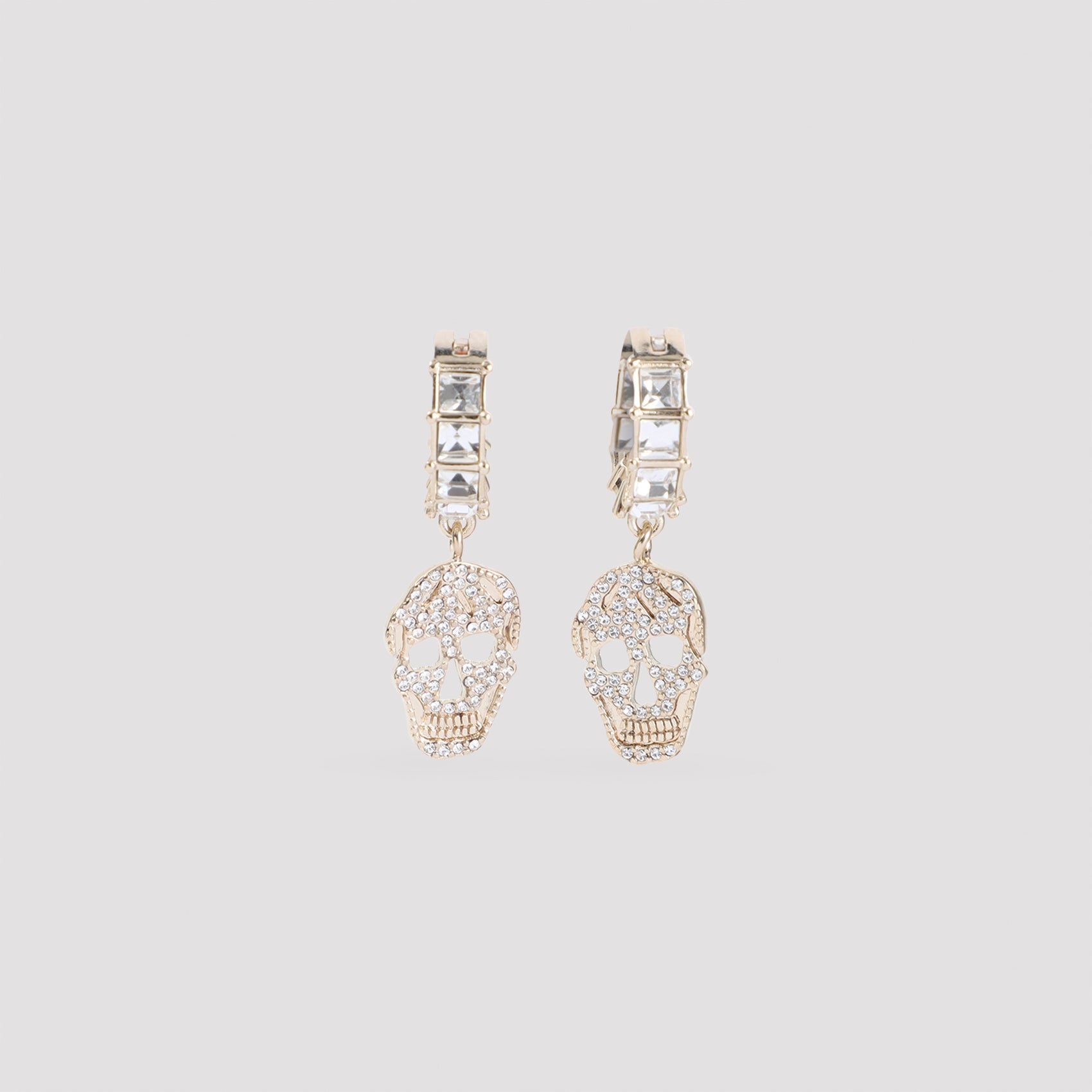 Alexander Mcqueen Pavã¨ Skull Earrings Women ALEXANDER MCQUEEN