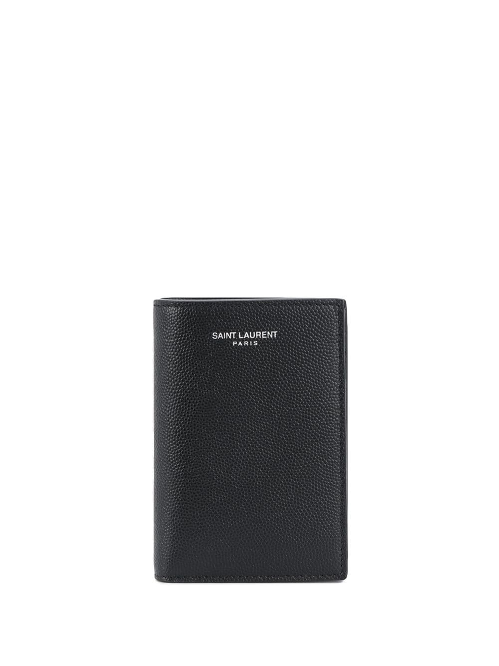 Grain De Poudre Leather Bi-Fold Card Wallet Women SAINT LAURENT